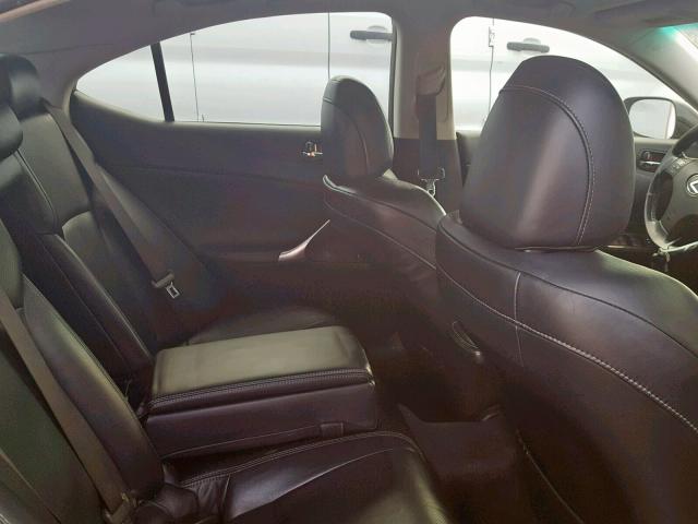 JTHBE262295022319 - 2009 LEXUS IS 350 BLACK photo 6