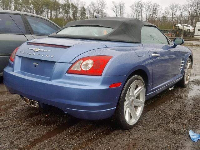 1C3AN65L05X048032 - 2005 CHRYSLER CROSSFIRE BLUE photo 4