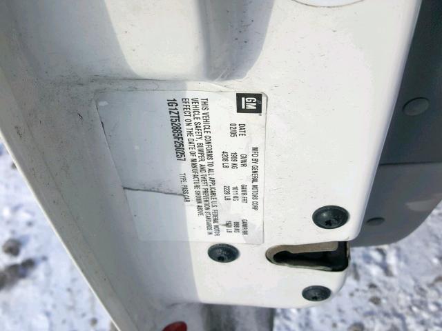 1G1ZT52885F250257 - 2005 CHEVROLET MALIBU LS WHITE photo 10