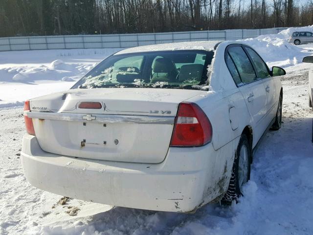 1G1ZT52885F250257 - 2005 CHEVROLET MALIBU LS WHITE photo 4