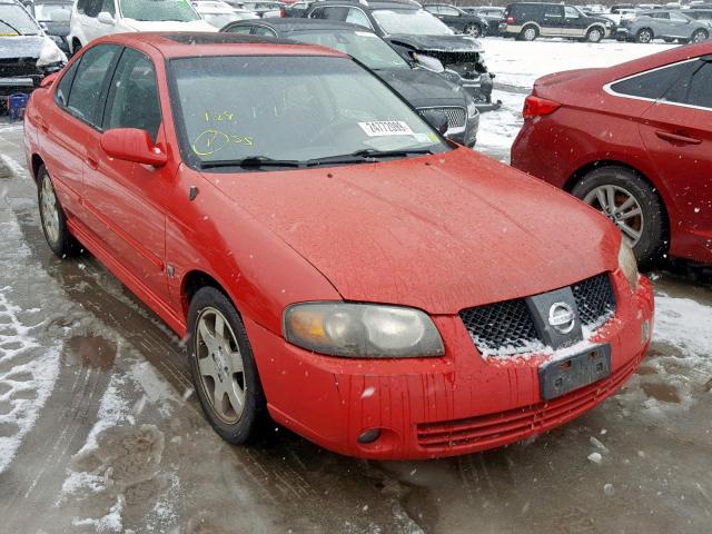 3N1AB51D44L737193 - 2004 NISSAN SENTRA SE- RED photo 1