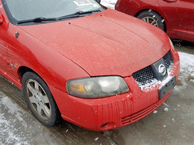 3N1AB51D44L737193 - 2004 NISSAN SENTRA SE- RED photo 9