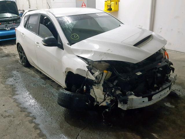 JM1BL1L44D1754538 - 2013 MAZDA SPEED 3 WHITE photo 1