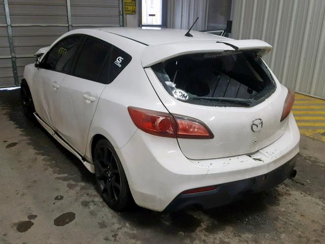 JM1BL1L44D1754538 - 2013 MAZDA SPEED 3 WHITE photo 3