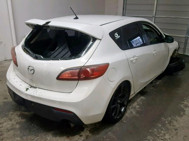 JM1BL1L44D1754538 - 2013 MAZDA SPEED 3 WHITE photo 4