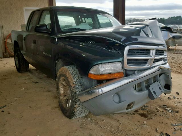 1B7GL2AN41S108381 - 2001 DODGE DAKOTA QUA GREEN photo 1