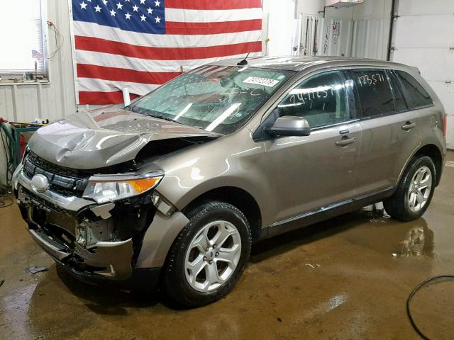 2FMDK4JC2CBA55057 - 2012 FORD EDGE SEL TAN photo 2