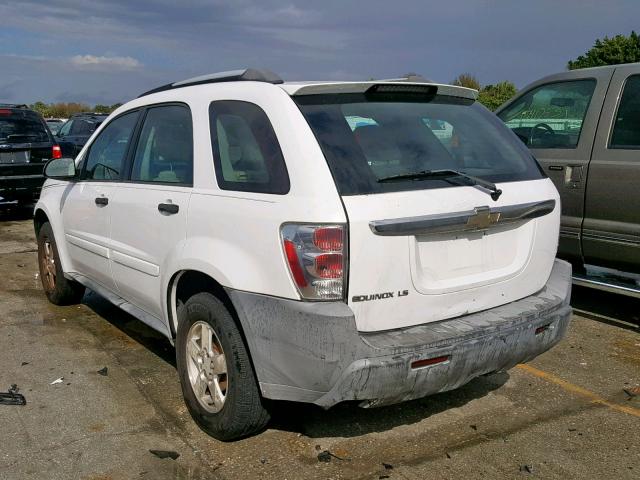 2CNDL13F956208354 - 2005 CHEVROLET EQUINOX LS WHITE photo 3