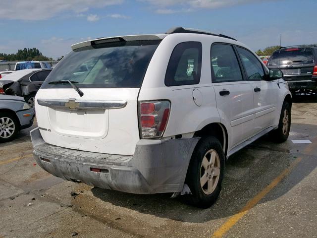 2CNDL13F956208354 - 2005 CHEVROLET EQUINOX LS WHITE photo 4