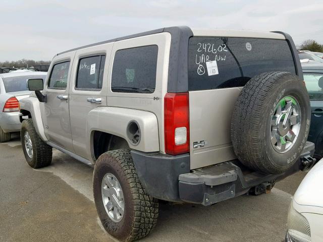 5GTDN13E278242602 - 2007 HUMMER H3 SILVER photo 3