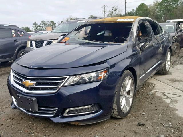 2G1145S30H9163920 - 2017 CHEVROLET IMPALA PRE BLUE photo 2