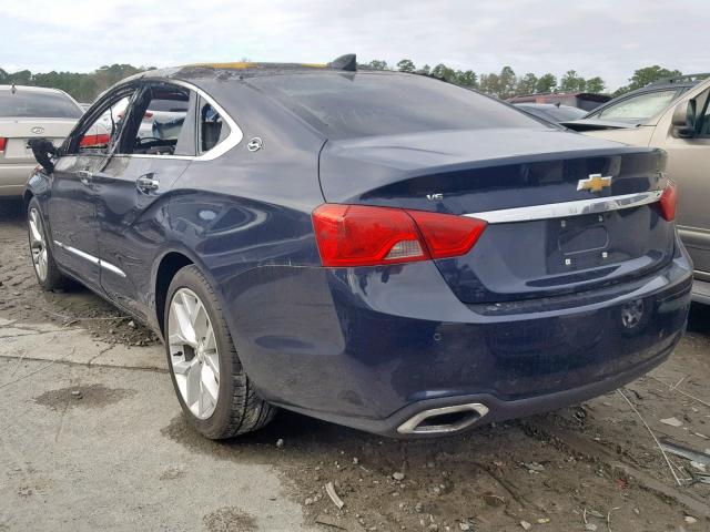 2G1145S30H9163920 - 2017 CHEVROLET IMPALA PRE BLUE photo 3