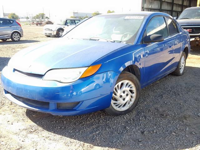 1G8AN12F23Z206248 - 2003 SATURN ION LEVEL BLUE photo 2