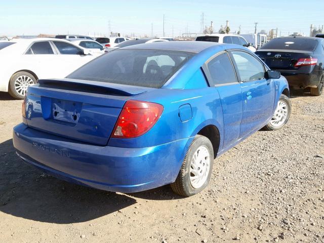 1G8AN12F23Z206248 - 2003 SATURN ION LEVEL BLUE photo 4