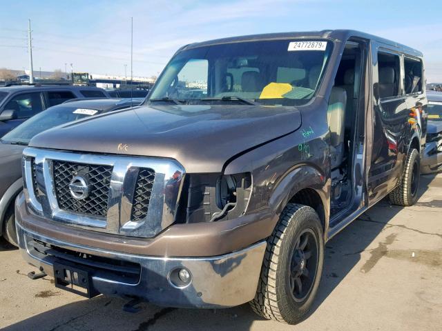 5BZAF0AA8DN200806 - 2013 NISSAN NV 3500 BROWN photo 2