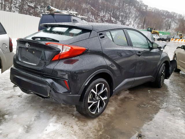 NMTKHMBX9JR007822 - 2018 TOYOTA C-HR XLE BLACK photo 4