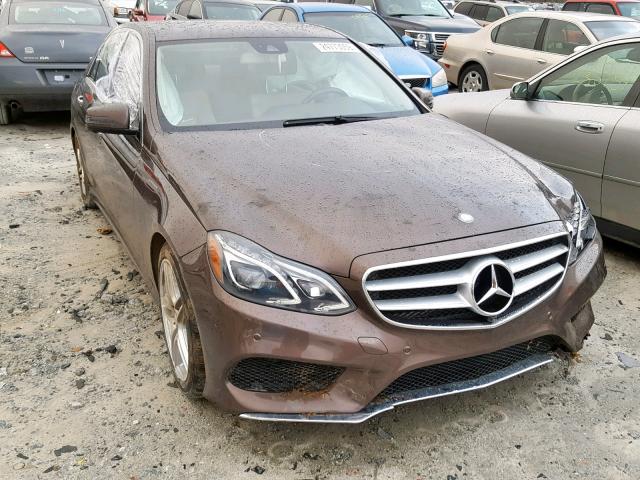 WDDHF5KB0EA893971 - 2014 MERCEDES-BENZ E 350 BROWN photo 1