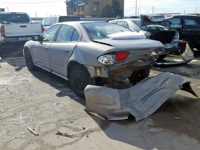 1G3NK52TXYC315760 - 2000 OLDSMOBILE ALERO GX GRAY photo 3