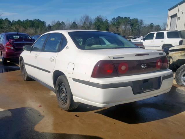 2G1WF52E029364578 - 2002 CHEVROLET IMPALA WHITE photo 3