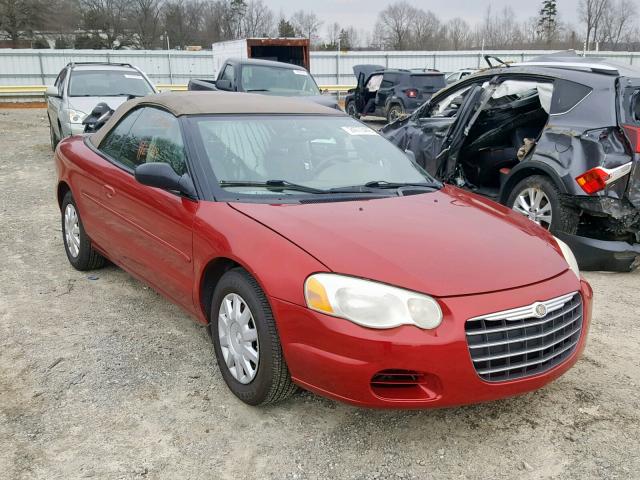 1C3EL45R44N145602 - 2004 CHRYSLER SEBRING LX RED photo 1