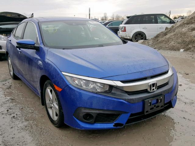 2HGFC2F89JH036259 - 2018 HONDA CIVIC EX BLUE photo 1