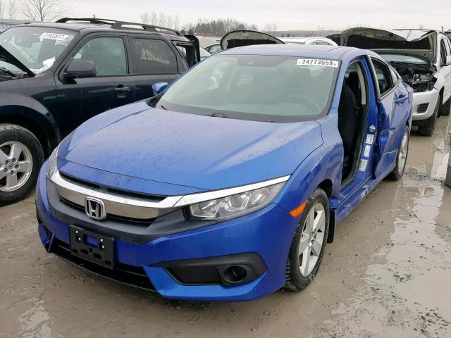 2HGFC2F89JH036259 - 2018 HONDA CIVIC EX BLUE photo 2