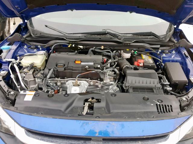 2HGFC2F89JH036259 - 2018 HONDA CIVIC EX BLUE photo 7