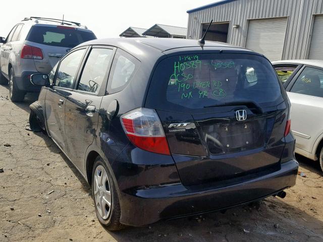 JHMGE8G31DC082984 - 2013 HONDA FIT BLACK photo 3