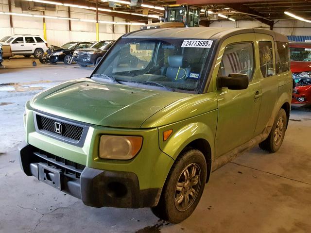 5J6YH28796L015445 - 2006 HONDA ELEMENT EX GREEN photo 2