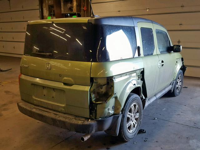 5J6YH28796L015445 - 2006 HONDA ELEMENT EX GREEN photo 4