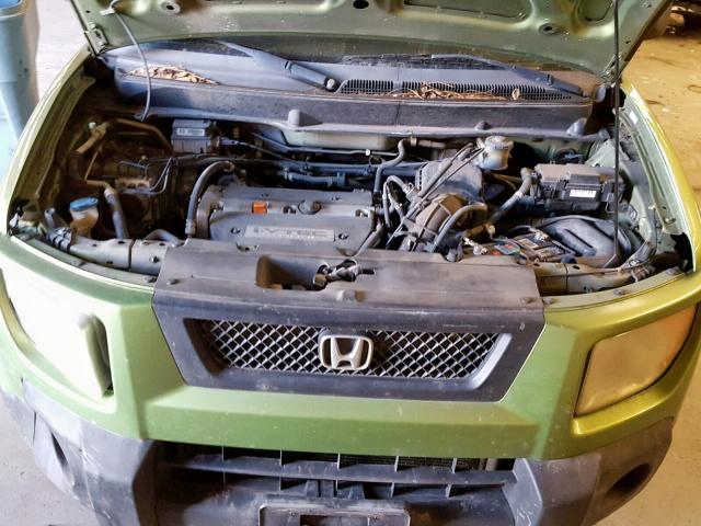 5J6YH28796L015445 - 2006 HONDA ELEMENT EX GREEN photo 7