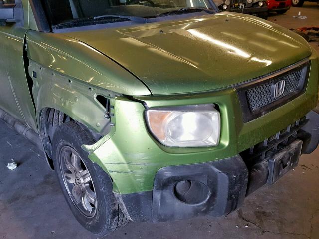 5J6YH28796L015445 - 2006 HONDA ELEMENT EX GREEN photo 9