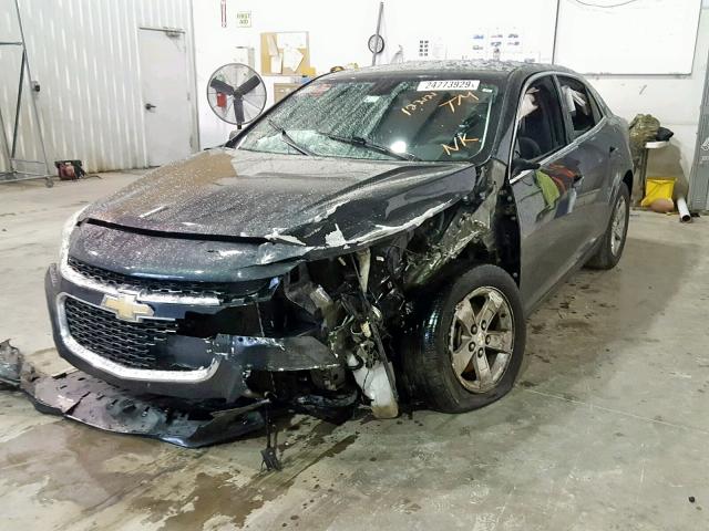 1G11B5SL6FF150583 - 2015 CHEVROLET MALIBU LS BLACK photo 2