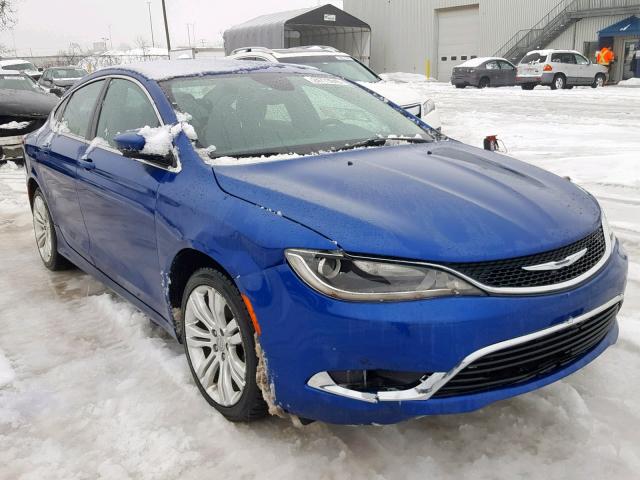 1C3CCCAB1FN669111 - 2015 CHRYSLER 200 LIMITE BLUE photo 1