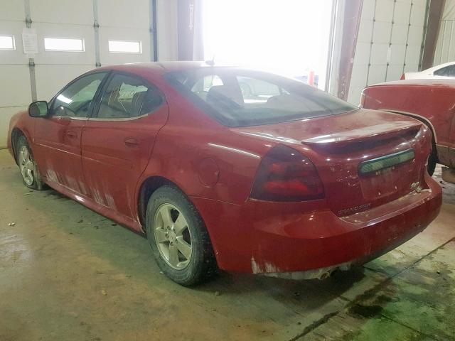 2G2WP552971127264 - 2007 PONTIAC GRAND PRIX RED photo 3