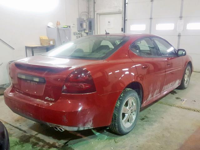 2G2WP552971127264 - 2007 PONTIAC GRAND PRIX RED photo 4