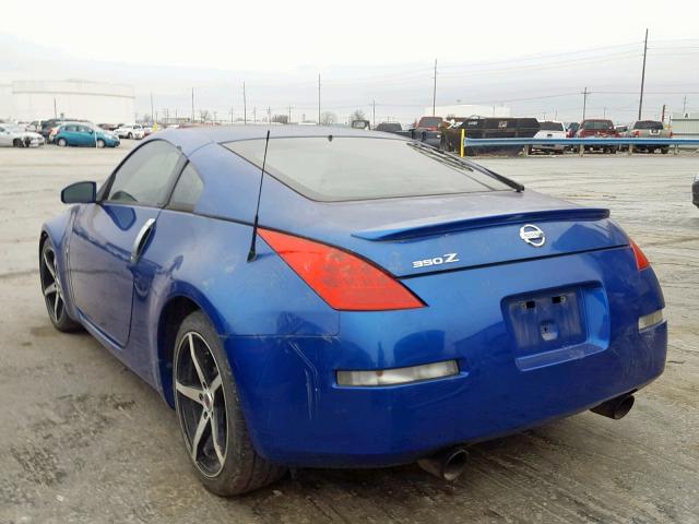 JN1AZ34E06M351576 - 2006 NISSAN 350Z COUPE BLUE photo 3