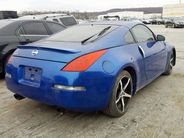 JN1AZ34E06M351576 - 2006 NISSAN 350Z COUPE BLUE photo 4