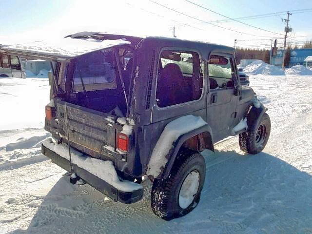 1J4FA49S61P343059 - 2001 JEEP WRANGLER / BLACK photo 4