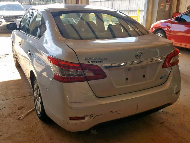 3N1AB7AP9DL770583 - 2013 NISSAN SENTRA S SILVER photo 3