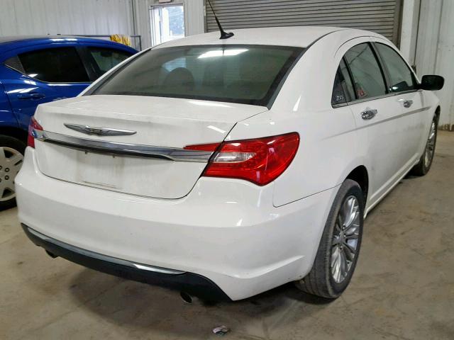 1C3BC2FG8BN502930 - 2011 CHRYSLER 200 LIMITE WHITE photo 4