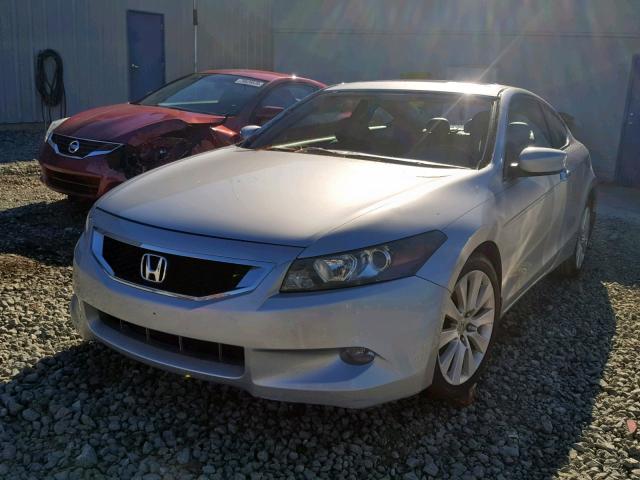 1HGCS22869A004309 - 2009 HONDA ACCORD EXL SILVER photo 2