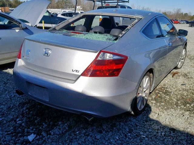 1HGCS22869A004309 - 2009 HONDA ACCORD EXL SILVER photo 4