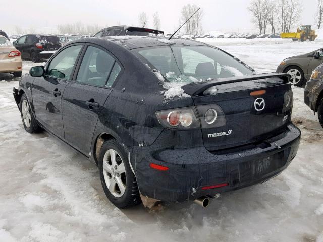 JM1BK32F981799661 - 2008 MAZDA 3 I BLACK photo 3