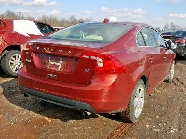 YV1622FS7C2124035 - 2012 VOLVO S60 T5 RED photo 4