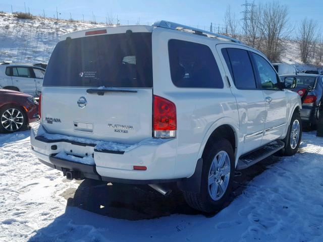 5N1BA0NE4EN608135 - 2014 NISSAN ARMADA PLA WHITE photo 4