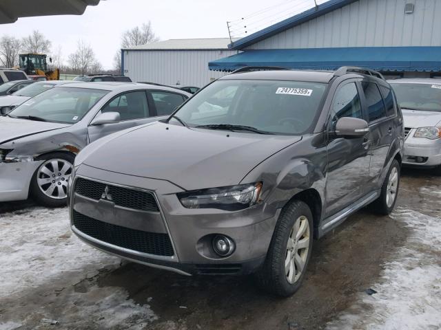 JA4JS4AX9AZ007375 - 2010 MITSUBISHI OUTLANDER GRAY photo 2