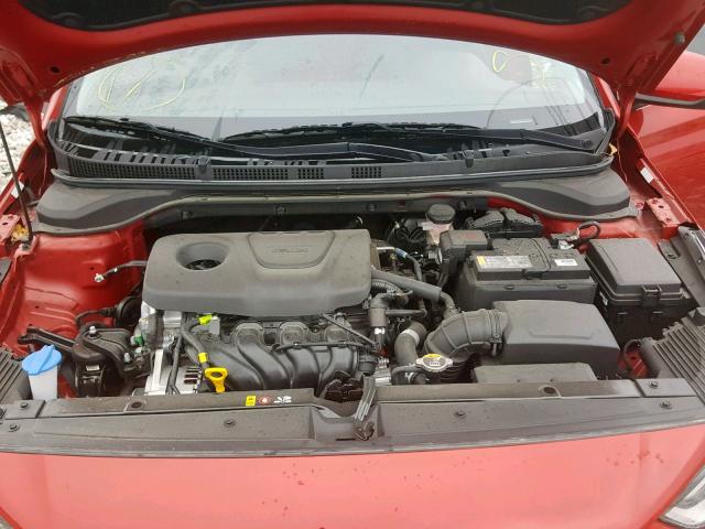 3KPC24A31JE022024 - 2018 HYUNDAI ACCENT SEL RED photo 7