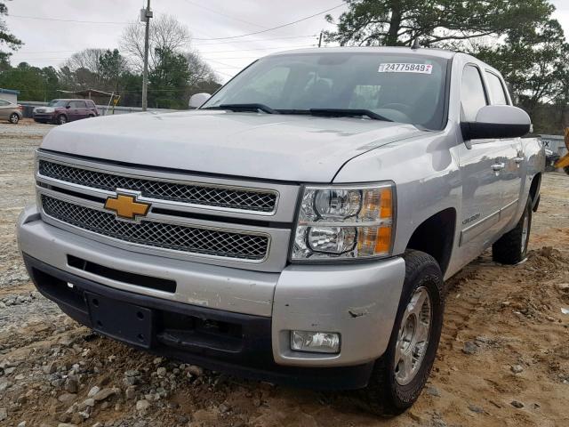 3GCPCTE03CG305749 - 2012 CHEVROLET SILVERADO SILVER photo 2