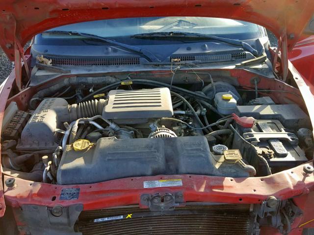 1B4HS38N32F192591 - 2002 DODGE DURANGO SP RED photo 7